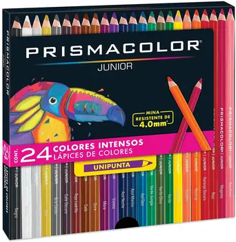 EUA Prismacolor JUNIOR Lápis de cera Oleosa Colores Intensos básico os alunos iniciantes Lápis de Desenho Ofegante Suprimentos