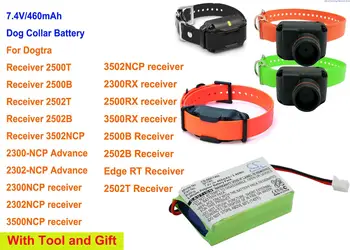 GreenBattery 460mAh Bateria BP74R para Dogtra 2300NCP receptor,2300RX,2302NCP,2500B,2500RX,2502B,2502T,3500NCP, 3500RX,3502NCP