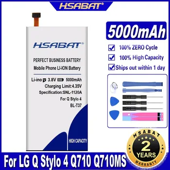 HSABAT 5000mAh BL-T37 Bateria para LG V40 ThinQ / Q710 P8 2018 Q815L Q Stylo 4 Plus Q710 Q710MS LM-Q710CS LM-Q710MS Baterias