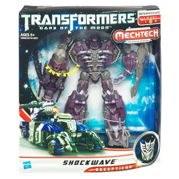 Hasbro Transformers: Dark of the Moon MechTech Voyager Shockwave Figura de Ação Brinquedos de Presente de Aniversário