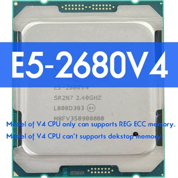 INTEL XEON E5 2680 V4 CPU PROCESSADOR 14 NÚCLEO de 2.40 GHZ 35 MB de CACHE L3 120W SR2N7 LGA 2011-3 HUANANZHI X99 F8 DDR4 D4 placa-Mãe