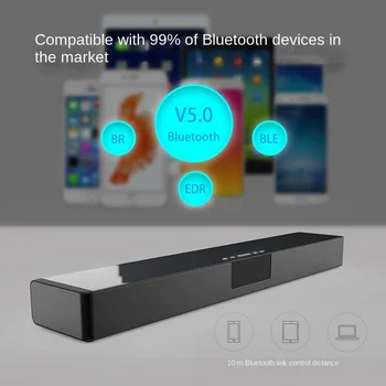 IPX4 Compatível com Bluetooth 5.0 Boombox Rádio FM Carregamento sem Fio de Telefone da Barra de LED/HD/AUX/USB área de Trabalho de despertar Relógio Despertador Áudio alto-Falante