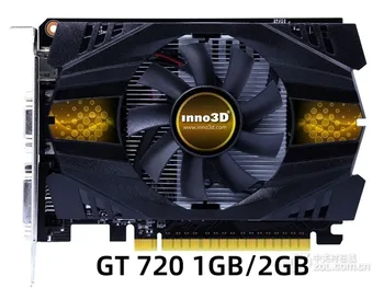 Inno3D GeForce GT 720 1GB 2GB Placa de Vídeo GDDR3 64bits Placas Gráficas GPU Mapa Para NVIDIA Original GT720 1GD3 DVI VGA PCI-E Usados