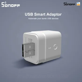Itead Sonoff Micro 5V USB sem Fio Smart Adaptor Flexível, Portátil Smart wi-Fi Interruptor de Controle através eWeLink APLICAÇÃO Inicial do Google Alexa