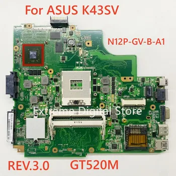 K43SV placa-mãe é aplicável PARA notebook ASUS placa-mãe do computador e a placa gráfica N12P-GS-A1 REV. Versão 3.0 é de 100%
