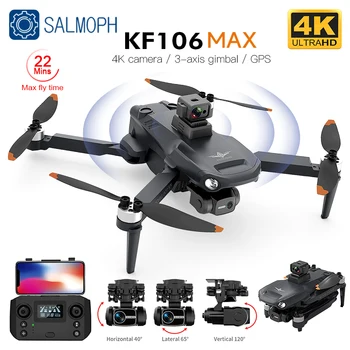 KF106 / KF106MAX 4K Profissional Drone de Câmara HD GPS 5G wi-FI 3-eixo Anti-vibração Cardan Motor Brushless de desvio de Obstáculos Dron