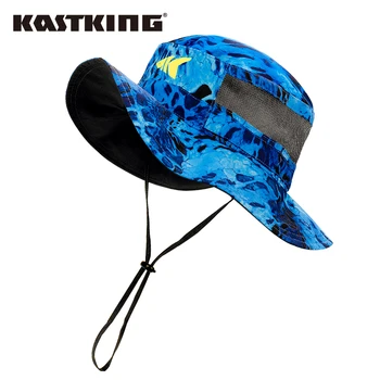 KastKing Proteção contra o Sol, Chapéu de Pesca Respirável Esportes ao ar livre Chapéu, Boné de Pesca com Adjustible Cinta de Queixo Pesca Vestuário