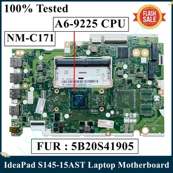 LSC Remodelado Usado Para Lenovo IdeaPad S145-15AST Laptop placa-Mãe NM-C171 Com A6-9225 CPU UMA PELE 5B20S41905ed