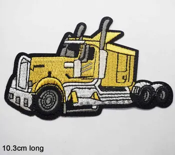 Legal Escavadeira de Concreto, Caminhão de bombeiros Semi Reboque do Trator Caminhões de Ferro no Bordado Bordados Roupas Patch de Roupas Para Meninos