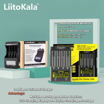 LiitoKala Lii-600 Lii-500S Lii-PD2 LCD 18650 Bateria De 3,7 V 18350 18500 21700 25500 26650 AA AAA NiMH Carregador de Bateria do Lítio