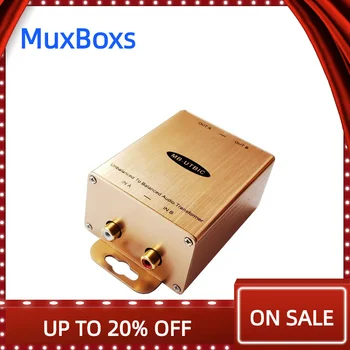 MUXBOXS Dupla Assimétrica RCA Para XLR Profissional 6.35 CANHÃO de Áudio DI Conversor Para Amplificador Estéreo de Transformador