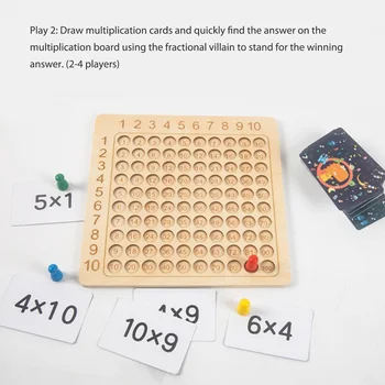 Madeira Multiplicar A Prática De Cartões De Adição Aritmética Cartas De Crianças De Educação Montessori De Matemática Brinquedos Interativos Jogo De Raciocínio
