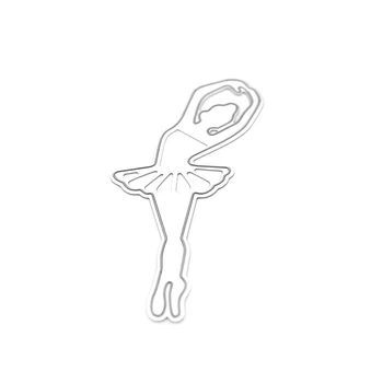 Menina de dança de Corte de Metal Morre para Scrapbooking Ballet de Artesanato Morre Corte de DIY, o Cartão de Papel, Tornando Álbum Decorativos