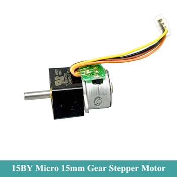 Micro 15mm Full Metal Gear Motor de Passo DC 5V 2-Fase 4-Fio Mini Precisão de Velocidades Motor de passo DIY Robô de Brinquedo Câmera do CCTV