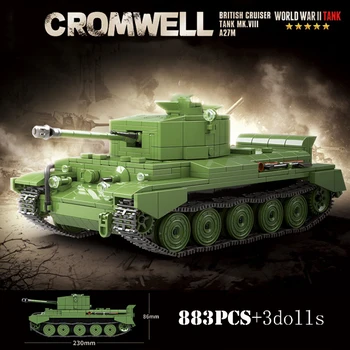 Militares do reino UNIDO Churchill Infantaria Cromwell Cruiser Tanque de Blocos de Construção WW2 Arma Soldado do Exército Tijolos Brinquedos Presentes Para Meninos Crianças