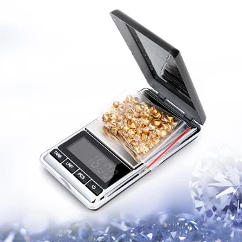 Mini Bolso 100g x 0,01 g Digital Diamante Jóias de Ouro Gram Saldo da Balança