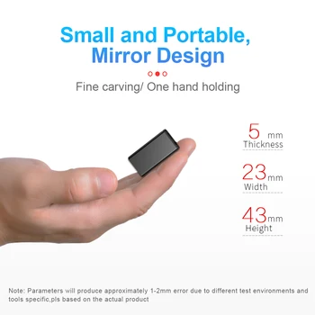 Mini Ultra-Fino de Som Profissional Digtal Gravador Portátil Gravador Segredo Gravador de Áudio HD de redução de Ruído Gravação de MP3