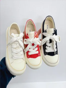 Moda infantil de Sapatos de Lona De 2023 Primavera/Verão de Novos Produtos para Meninos Meninas rapazes raparigas Simples, Confortável Sola Macia de Bebê Sapatos Casuais