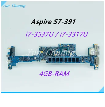 NBM3E11004 NBM3E11002 Para ACER Aspire S7-391 Laptop placa-Mãe Com i7-3537U/3517U CPU 4GB-RAM 12223-1 48.4WE05.011 placa Principal