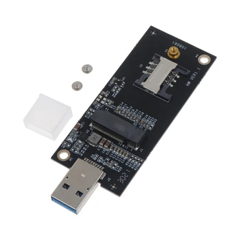 NGFF .2-Chave para USB3.0 Adaptador de Gabinete com Slot para Cartão Sim 3G para 4G WWAN LTE M2 Módulo de Interface