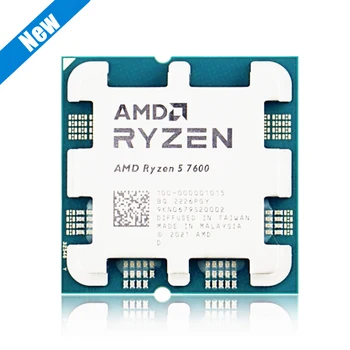 NOVO Ryzen 5 R5 7600 3,8 GHz de Núcleo 6 12-Thread da CPU Processador de 5NM L3=32M Soquete EM5 B650 placa-Mãe