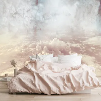 Nordic retro cor do céu de nuvens personalizadas de fotos em 3D papel de parede papel de parede da sala de estar, quarto