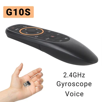 Novo G10S Ar Mouse 2.4 G sem Fio de Ar Remoto do Rato com Voz e Giroscópio IR Aprendizagem e Controle Remoto Infravermelho