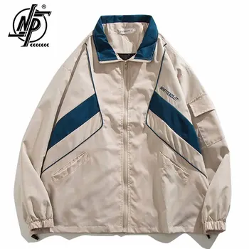 O Coreano Moda Patchwork Varsity Jacket Homens Mulheres Harajuku Blusão Coats Primavera Fina Vintage Bordado De Carga Casacos