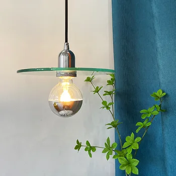 O Minimalismo De Vidro Luzes Pingente Moderno De Arte, Restaurante, Bar Quarto De Cabeceira Lâmpada Cromado Hanging Lamp Casa Luminárias