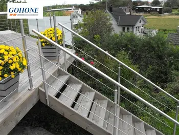 O SUS de Aço Inoxidável da Escada Barras de Tecto Sistema de Pós