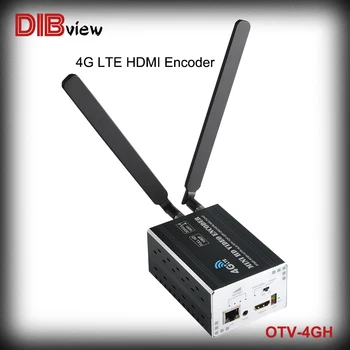 OTV-4GH 4G LTE HD ao VIVO de Vídeo HDMI Wifi H265 Hevc Bateria de Lítio Codificador SRT/HLS/RTMP / RTSP / HTTP / protocolo UDP