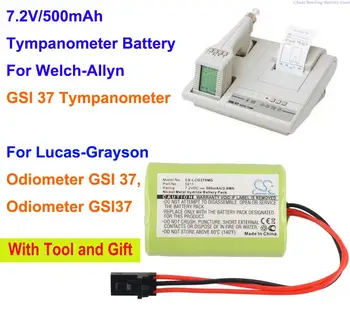 OrangeYu 500mAh Tympanometer Bateria 71130 para Welch-Allyn GSI 37 Tympanometer, Para Lucas-Grayson Odiometer GSI 37, GSI37