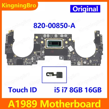 Original A1989 placa-Mãe com um Toque de Botão de IDENTIFICAÇÃO Para MacBook Pro Retina De 13