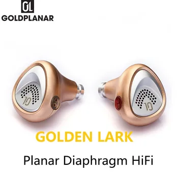 Ouro Planar de OURO COTOVIA GL12 12,5 mm Planar Diafragma Aparelhagem hi-fi Leve Em-ear Fone de ouvido filtrantes Substituíveis Tubos de Alta Sensibilidade
