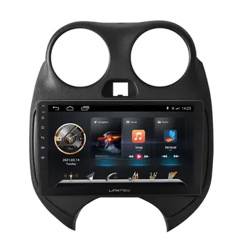 Painel do carro Acessórios Carro Áudio Interior Multimédia Player Estéreo GPS de Navegação de Carro Sistema de Nissan March K13 2010-2017