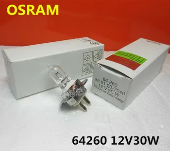 Para 5 pcs/lote,a OSRAM 64260 12V 30W 380120-7040 bulbo de halogênio,Microscópio com lâmpada de fenda,12V30W PG22 oftálmica luz
