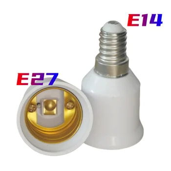 Para E27 E14 Adaptador De Conversão De Tomada De Plástico À Prova De Fogo Conversor De Material De Alta Qualidade Soquete Adaptador De Lâmpada Para Lâmpada