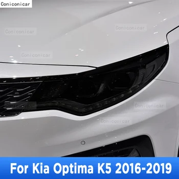 Para Kia Optima K5 2016-2019 Exterior do Carro Farol Anti-risco Lâmpada Dianteira de Tonalidade de TPU Película Protetora de Reparação de Acessórios Adesivo
