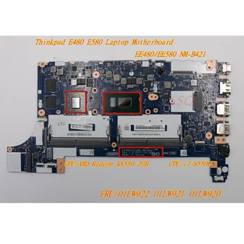 Para Lenovo Thinkpad E480 E580 Portátil Independente de Gráficos placa-Mãe CPU:i7-8550U AMD Radeon RX550 2GB FRU:01LW922 01LW921