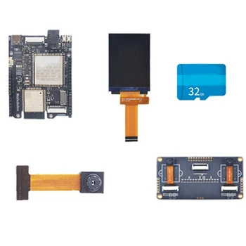Para Maix Duino Conselho de Desenvolvimento K210 RISC-V AI+MUITO ESP32 Módulo Cam+2,4 Polegadas Tela+Binocular Cam+Cartão do TF