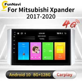 Para Mitsubishi Xpander 2017 - 2020 2 Din Android Carro de Navegação GPS, Leitor Multimídia Unidade de Cabeça com Moldura Rádio Carplay