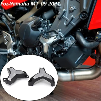 Para a YAMAHA MT MT 09-09 MT09 2021 NOVAS Peças da Motocicleta Lado Mecanismo de Proteção para Cobertura de Proteção controles Deslizantes Crash Pad Protector