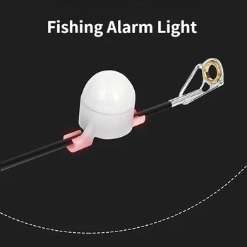 Pesca a Luz de Alarme da Mordida de Pesca Acessórios Eletrônicos de Luz LED Smart Lembrete de Alarme da Mordida Noite Indicador de Pesca Ferramenta