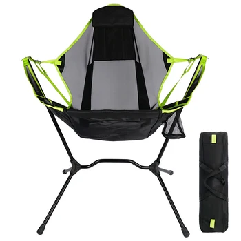 Portátil Dobrável Acampamento Balançando a Cadeira de Ultraleve de Lazer Cadeira para Camping Pesca Piquenique