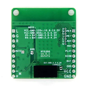 QCC3008 APTXLL Receptor a Bordo do Módulo hi-fi Bluetooth 5.0 TWS Áudio do Carro de Bluetooth Receptor de Bordo(com DC Isolamento,5V)