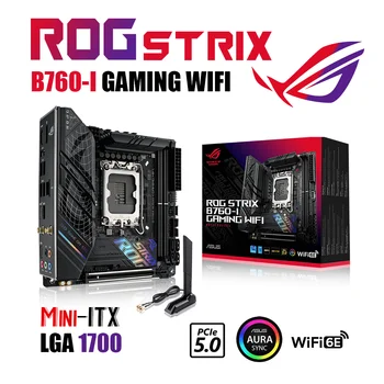 ROG STRIX B760-eu JOGO wi-FI DDR5 LGA1700 placa-Mãe Mini-ITX placa-mãe 64G 7600(OC) Suporte Intel 12, 13 Gen i5 i7 i9 Kit