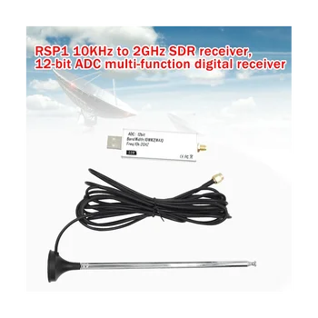 RSP1 SDR Receptor de 10KHz-1GHz USB 12Bit ADC Aviação Banda Receptor Compatível com RSP1 HF AM FM SSB CW com Antena+Base