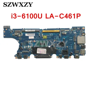 Remodelado CN-0V2N4V 0V2N4V V2N4V Para DELL Latitude E7470 Laptop placa-Mãe AAZ60 LA-C461P Com SR2EU i3-6100U CPU DDR4