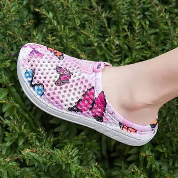 Sandálias de Mulheres sapatos Femininos net superfície respirável verão de lazer, moda e confortável ao ar livre usar sapatos de borboleta