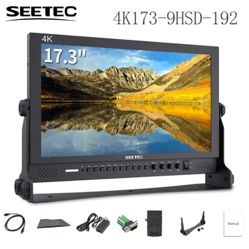 Seetec 4K173-9HSD-192(Original P173-9HSD) de 17,3 Polegadas IPS de Alumínio 1920x1080 FHD 3G-SDI e HDMI 4K Broadcast Monitor com AV YPbPr